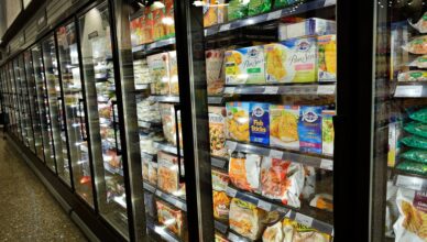 Delicious assortment of frozen food products, including vegetables, fruits, and ready-to-cook meals.